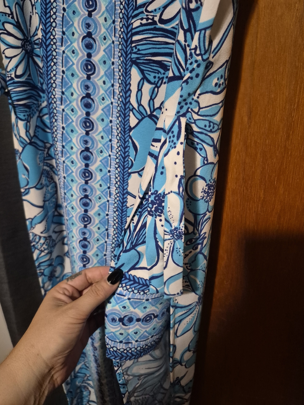 Lilly Pulitzer Donna Maxi Romper Sz. 8 - Picture 4 of 10